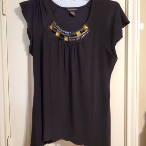 Susan Lawrence black beaded top